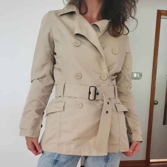 3/$25 Water Repellent Eddie Bauer trench coat sz small - Picture 7 of 14